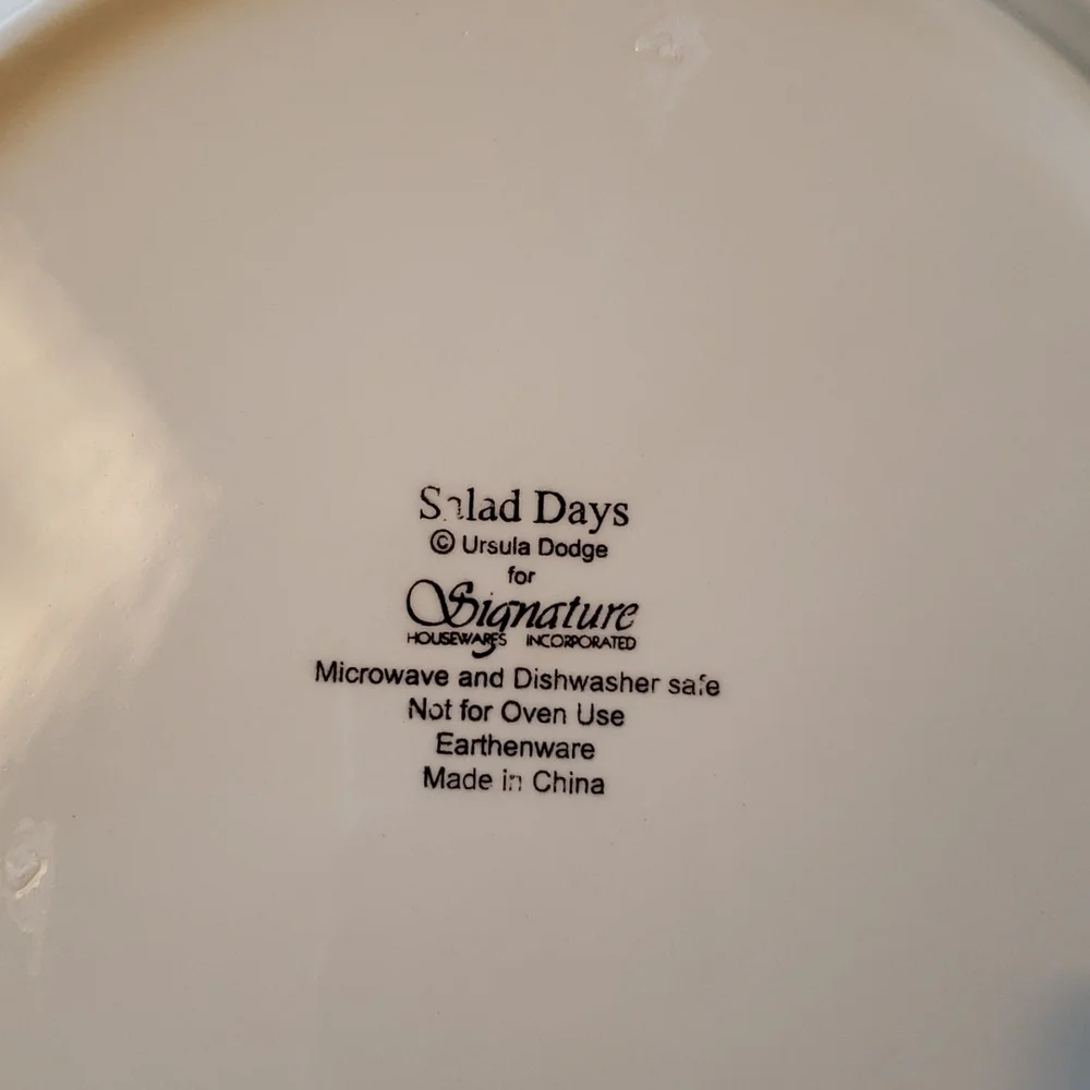 Ursula Dodge Salad Days Luncheon Salad Plates Set of 4